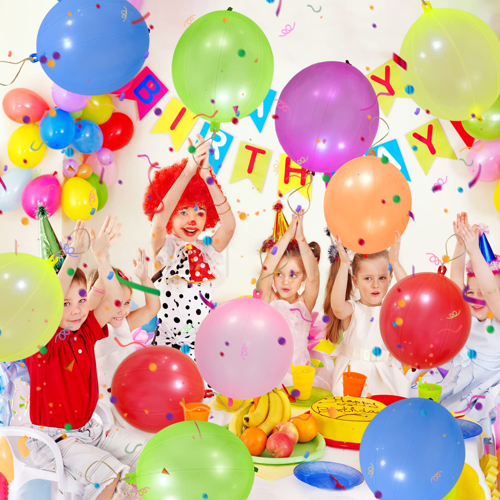 Amazon.com: JULLIZ 48pcs Punch Balloons, Punching Balloon Party